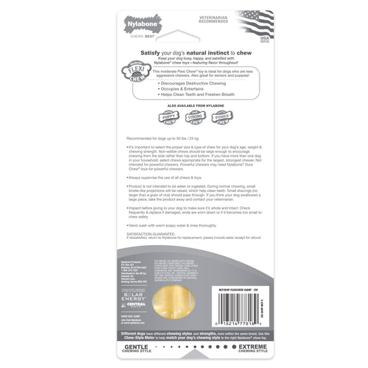 Flexichew Dental Bone Giant Size Chicken Flavored Toy for Large Dogs