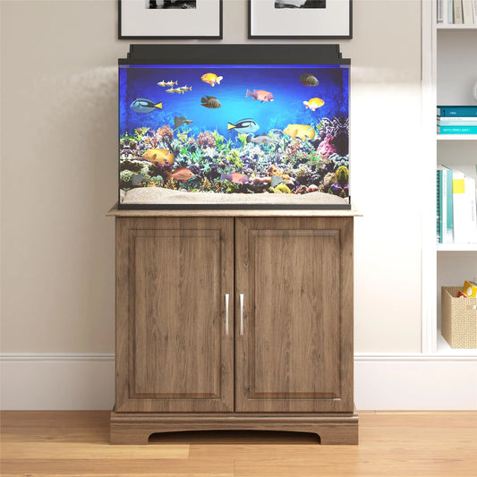 Alta Vista 29 - 37 Gallon Aquarium Stand, Rustic Oak