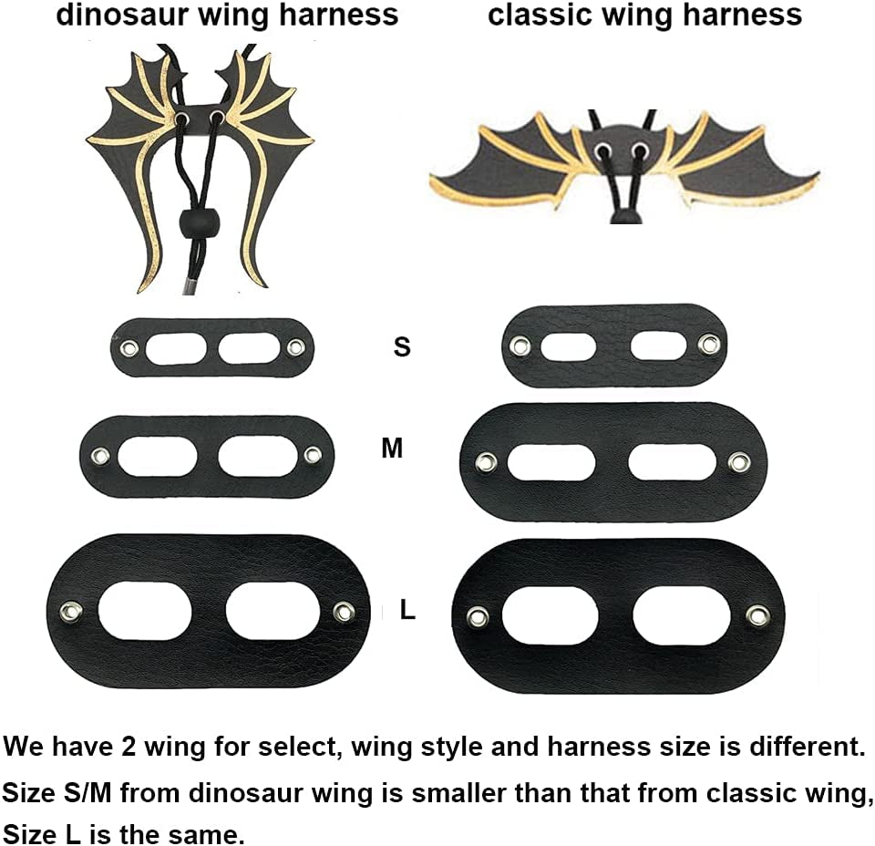 Bearded Dragon Harness, Blue, Wing Style, Animal Harness, 3 Size Pack, Soft Leather, Durable Nylon Rope, Removable Leash, Suitable for Baby to Adult Beardies