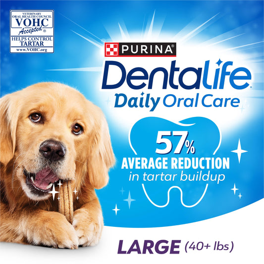 Purina Daily Oral Care Large Dog Treats Dental Chews with Chicken, 20.7 Oz