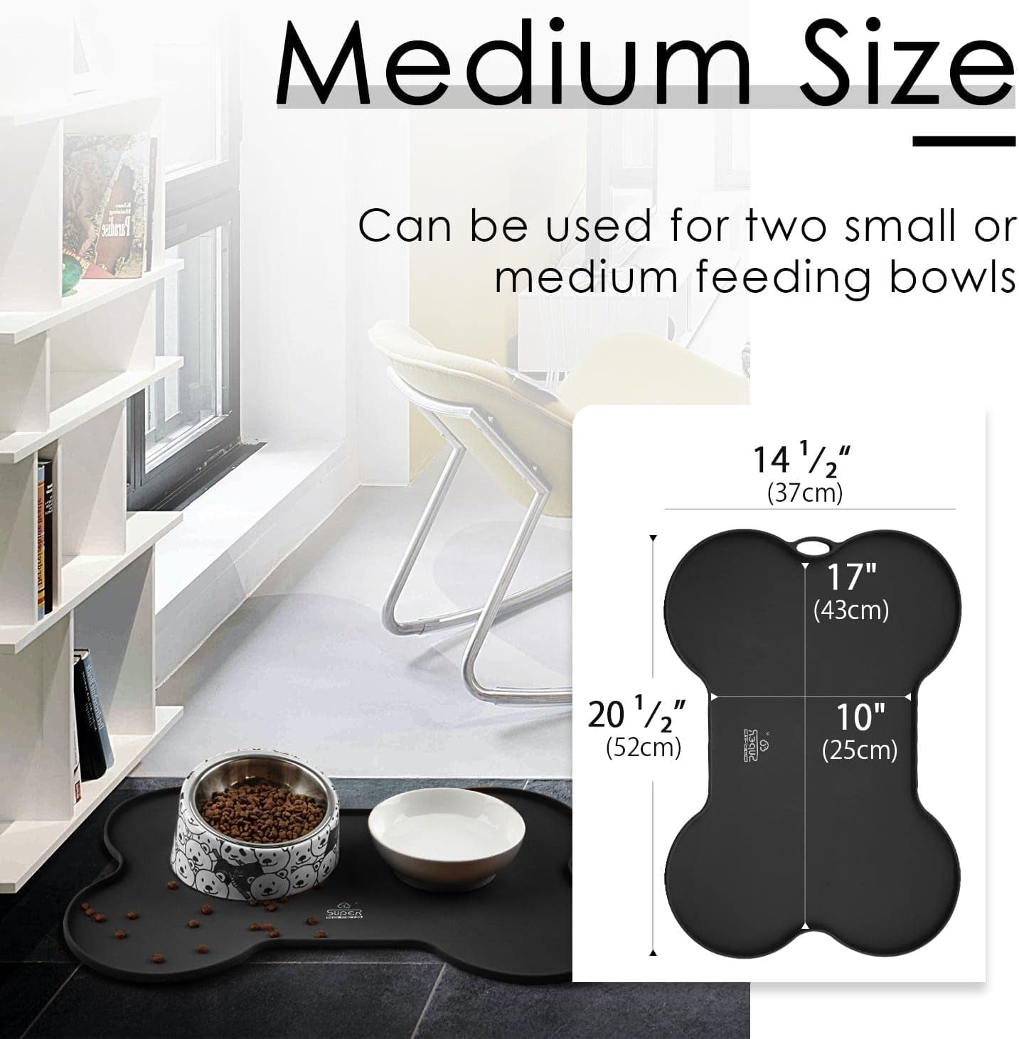  Silicone Non Spill Cat Feeding Mat Puppy Placemat Waterproof 