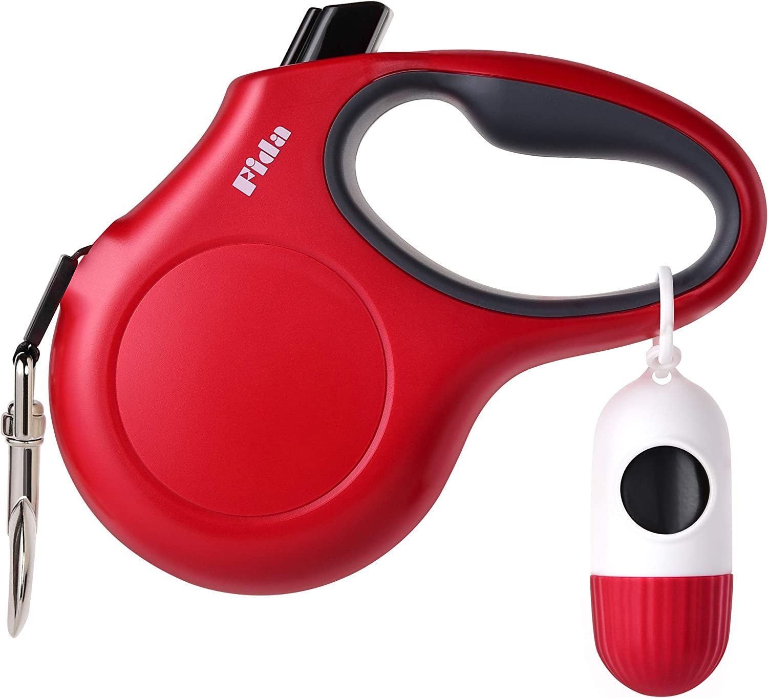 16 ft Retractable Dog Leash with Dispenser and Poop Bags