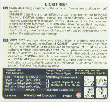 Bio Reef Kit, Maintenance, Saltwater, 30/ 1Ml Vials, 30 Gal and Up