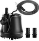 265-800 GPH Submersible Aquarium Water Pump with Adjustable Switch, Water Removal and Drainage Sump Cleaning Pump with 2 Nozzles for Pond, Fish Tanks, Hydroponics, Backyard (60W 800GPH)