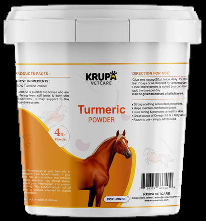 Turmeric ( Curcumin) Powder for Horse, Antioxidant & Joint Support 4 Lb