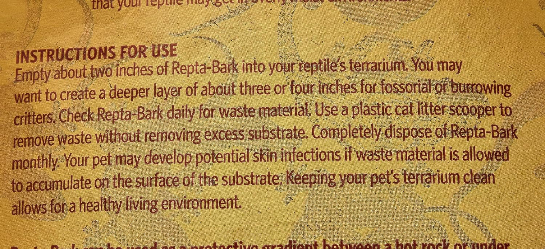 Repta-Bark All Natural Bedding, 8,Quart