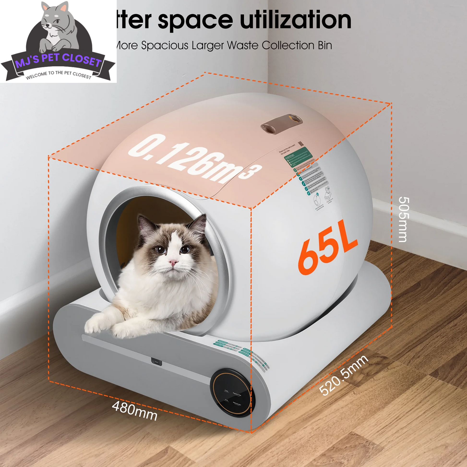 Say goodbye to messy litter! 🐾✨ Meet the Smart Self-Cleaning Litter Box with App Control and Safety Features! Perfect for busy cat parents! 😻📱